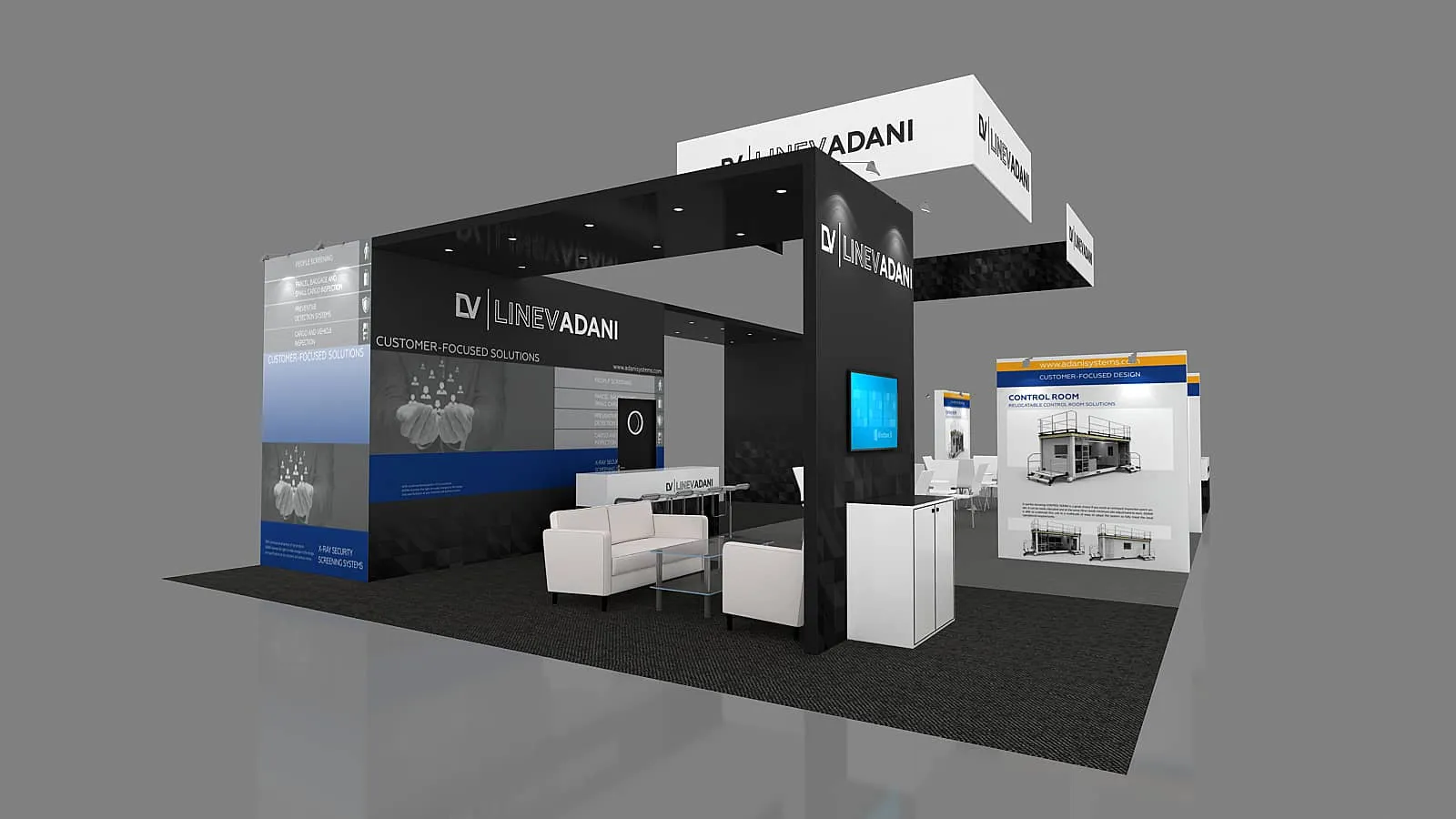 Trade show booth rental design