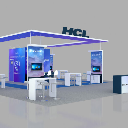 40X40 Trade show booth rental