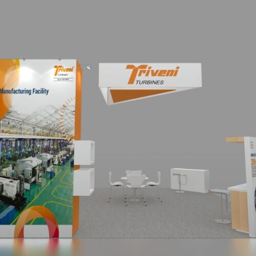 20X20 display booth design