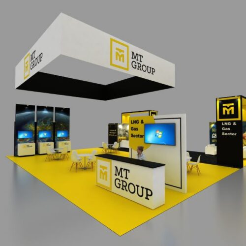 40X40 Trade show booth rental