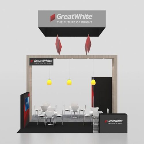 20X20 display booth design