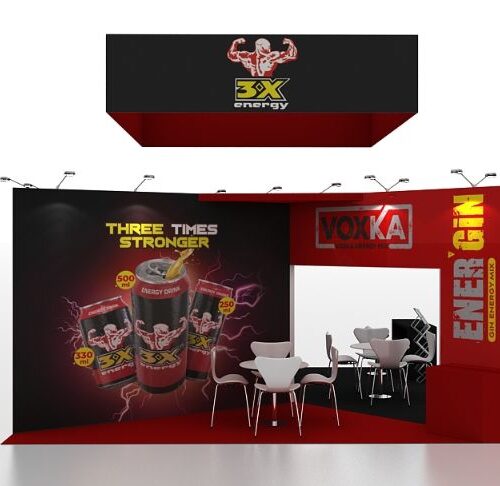 20X20 display booth design