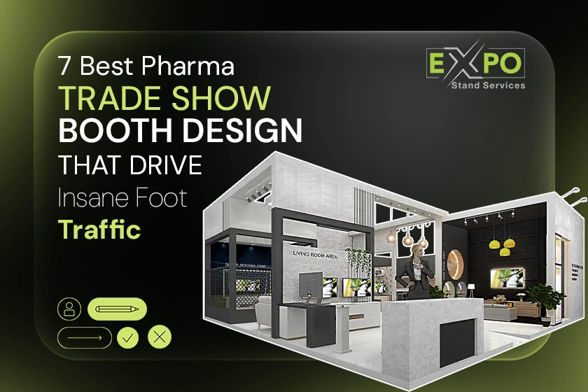 7 Best Pharma Trade Show Booth Design That Drive Insane Foot Traffic